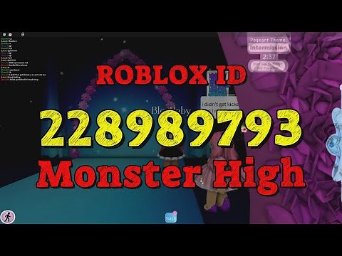 MONSTER HIGH Roblox Song Codes