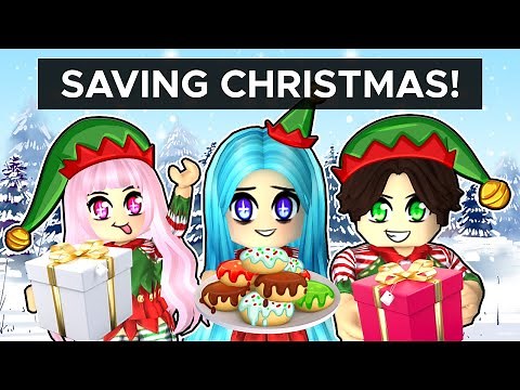 Saving Christmas with MY FAMILY in Roblox!