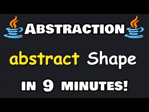 Learn Java abstraction in 9 minutes! 🌫️