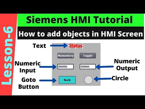 Siemens HMI Programming Tutorial For Beginner