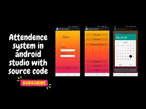 how to make Attendance system in android studio with source code || final year project