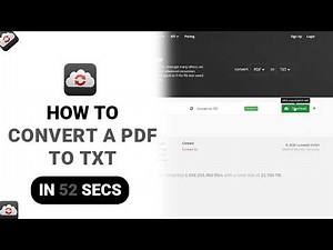 How to Convert A PDF To TXT on Cloud Convert [NEW]