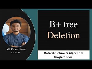 B+ tree deletion | Data Structure | Bangla Tutorial