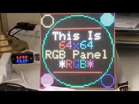 Arduino MEGA2560 with RGB Panel 64x64 DFRobot Adafruit_GFX.h Library