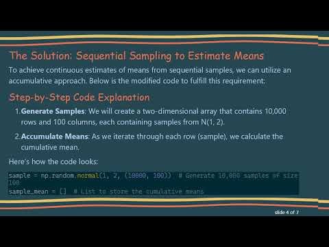 How to Perform Sequential Sampling from a Normal Distribution in Python