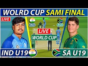 U19 World Cup Live: India vs South Africa U19 Live | IND U19 vs SA U19 Live Commentary | IND BATTING