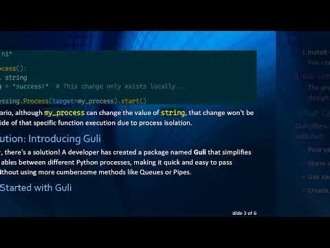 The Simple Way to Pass Variables Between Python Processes Without Using Queues or Pipes