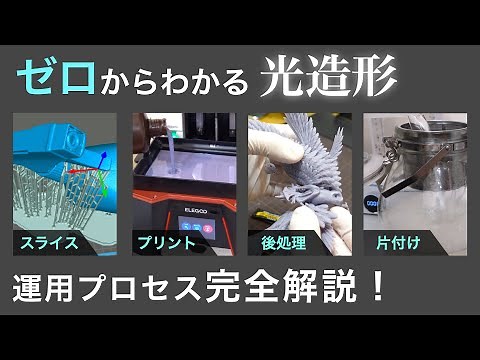 【基礎から解説】光造形3Dプリンター！後編 運用プロセス編！スライスのポイントから片付けまで