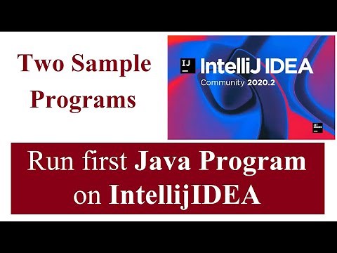 Run First Java program on IntelliJ IDEA