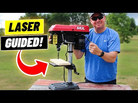 Unlock Woodworking Success! Come see the SKIL 10" Drill Press