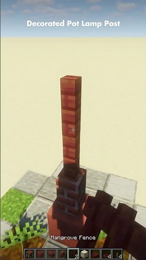 How to: Simple Lamp Post Design 🏮 [Minecraft 1.20]