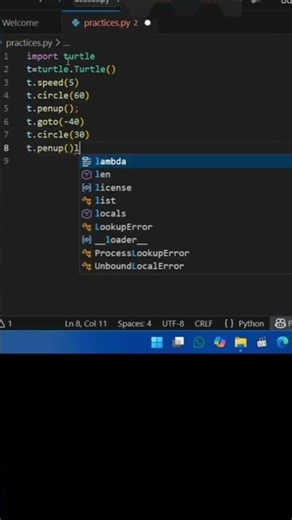 python viral pattern | python library code- python graphics #python #viralshorts