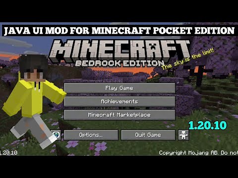 JAVA UI MOD FOR MINECRAFT POCKET EDITION 1.20.10 | 2023 |