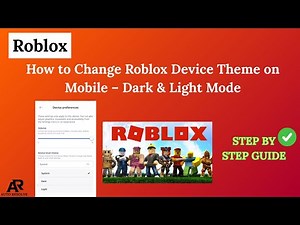 How to Change Roblox Device Theme on Mobile – Dark & Light Mode