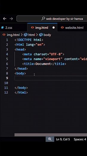 “How to Insert an Image Using HTML | Complete Beginner Guide”#coding #html #computerskill#webdesign