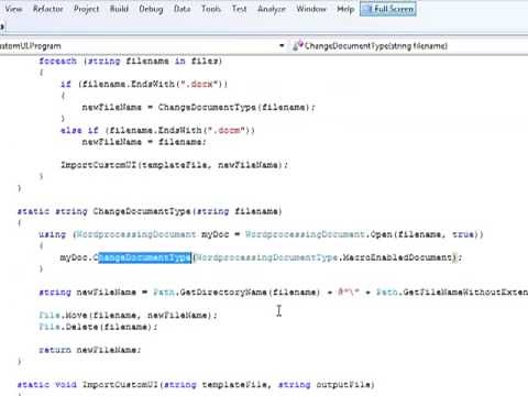 Add Custom UI to Word Documents with the Open XML SDK