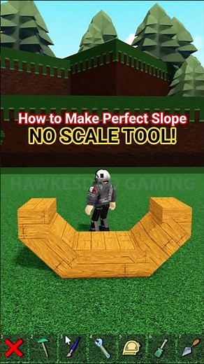 Roblox Build a Boat for Treasure Tutorial How to Make Perfect Slope! No Scale Tool! #roblox #babft
