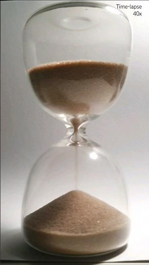 7 min sand clock. 40x time lapse
