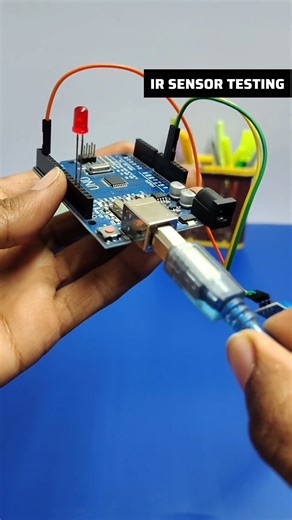 Testing of IR sensor by Arduino #experimnent
