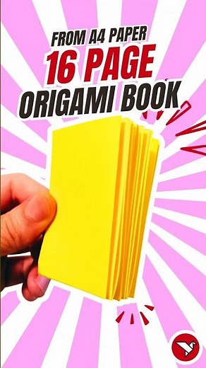How to Fold a 16-Page Book from A4 Paper - Easy DIY Origami Book for Beginners