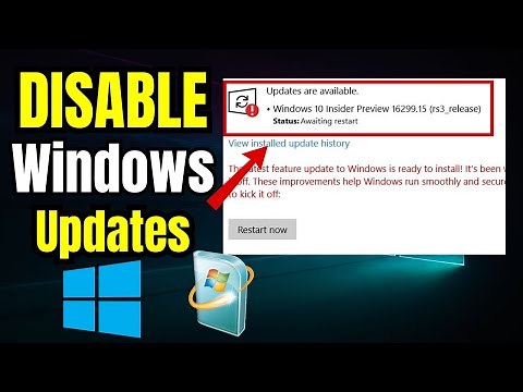 Disable Automatic Windows Updates Permanently | Windows 10/11
