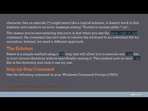 Executing a *.jar File from the Terminal Without Specifying Its Name