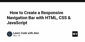 🚀 How to Create a Responsive Navigation Bar with HTML, CSS & JavaScript