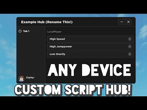 How To Make Your Own Roblox FE Script Hub EASY Method (ANY DEVICE!) Using Orion Library