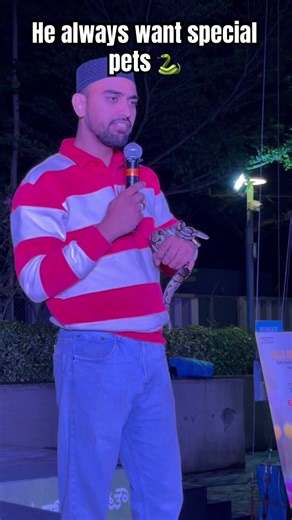 Pet Owner Shows His Python 🐍✨ | Exotic Snake Close-Up | Reptile Lovers #shorts #video #snake #love