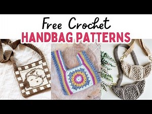 25 FREE Crochet Handbag Patterns | Stylish Crochet Bag Patterns