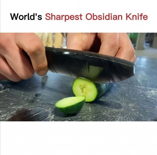 1M views · 1.1K reactions | World’s Sharpest Obsidian Knife  | Waterjet Channel | Facebook