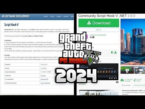 How to install Scripthookv and ScripthookvDotNet for GTAV (2024) | Step-by-Step Tutorial