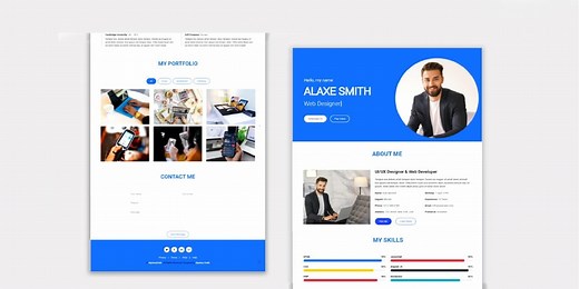 Responsive Personal Portfolio Website using HTML, CSS, and JavaScript