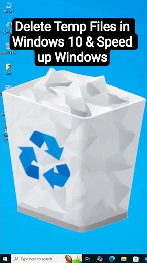 Delete Temporary Files in Windows 10 PC or Laptop & Speed up Windows 10