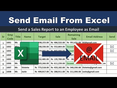 How to send email from excel | Without Coding | No VBA | Excel Tutorial