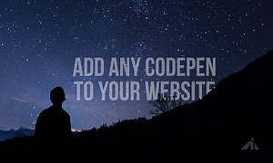How To Add (almost) Any Codepen To Your WordPress Website - Almost Inevitable Tutorials