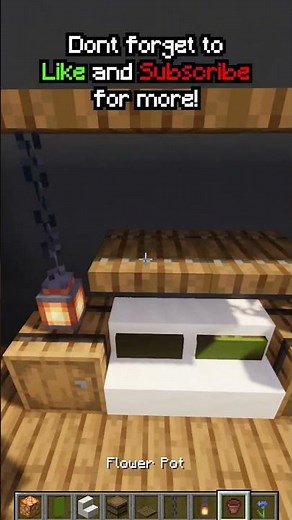 Minecraft: How To Build Easy Bed Design #shorts