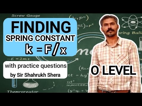 finding spring constant @ShahrukhShera with Labs made easy.