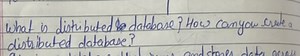 What is distributed database? How can yow cree a distributed da... | Filo