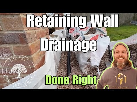 How to Install Retaining Wall Drainage | Step-by-Step Guide with Fall Calculation