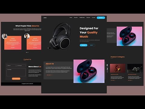 Make a Beautiful Responsive Website Using Bootstrap/HTML/CSS - Professional Website