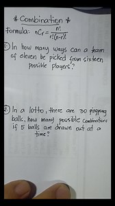 8.8K views · 464 reactions | BASIC MATH REVIEW: COMBINATION Question: In how many ways can a committee consisting of 4 members be formed from 8 people. Please watch the Sample Video  | Mathematics Tutorial | Facebook