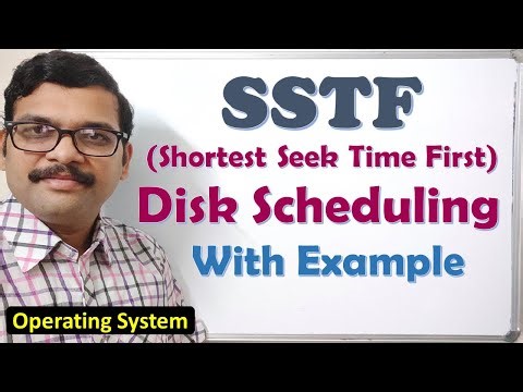 SSTF Disk Scheduling Algorithm in Operating System | Shortest Seek Time First Algorithm | OS