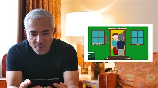 Cesar Millan reacting to his South Park episode