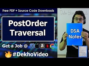 PostOrder Traversal in a Binary Tree (With C Code)