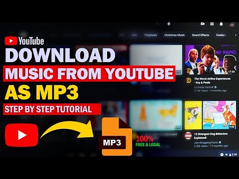 HOW TO DOWNLOAD MUSIC FROM YOUTUBE AS MP3 FILE _ STEP BY STEP TUTORIAL