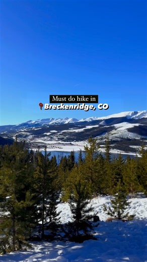 This trail in📍Breckenridge, CO is a must do ❄️ It is a short 0.6 mile loop with the most stunning views 📌Save for later Where to stay: @chestnuthillcabin is less than a 10 minute drive away! Follow @coloradomountaintowns for more Colorado recommendations 🏔️❄️ #colorado #winterhikes #thingstodoincolorsdo #breckenridge #breckenridgecolorado | Coloradomountaintowns