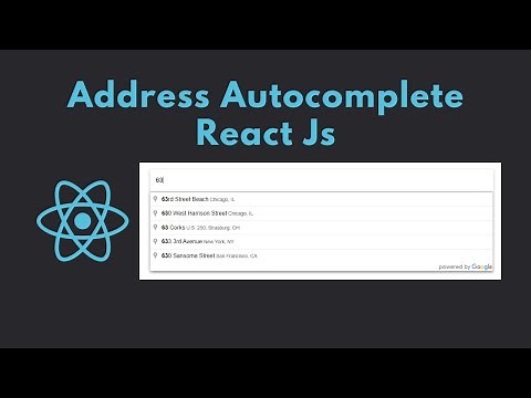 Address Autocomplete | google maps api reactjs