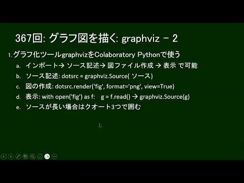 だれでもPython 367回: Pythonでグラフ図を描く: graphviz 2