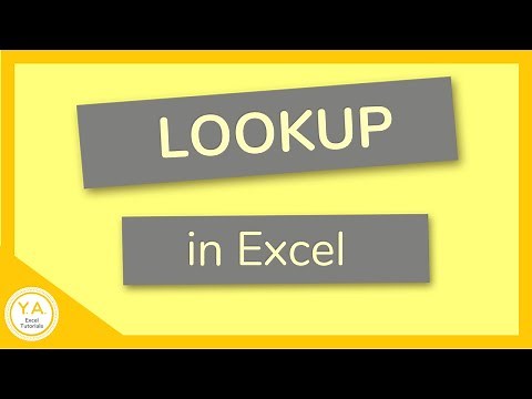 How to Use the LOOKUP Function in Excel - Tutorial